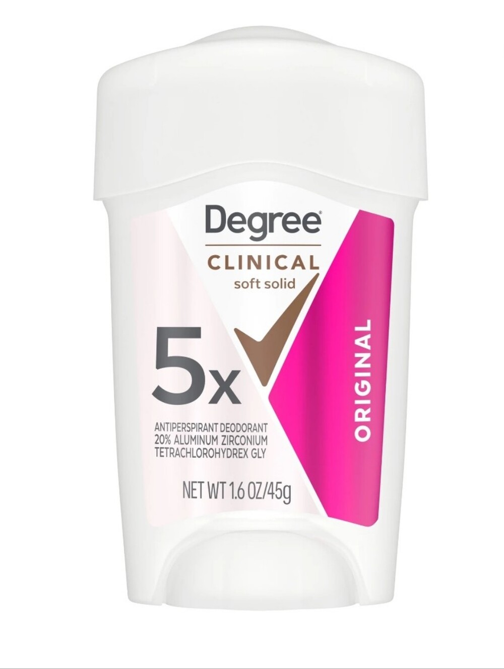 Degree Clinical Soft Solid Antiperspirant‎ Deodorant Original 1.6 oz 45g